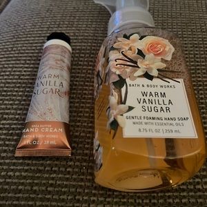 Bath & Body works hand soap and hand cream